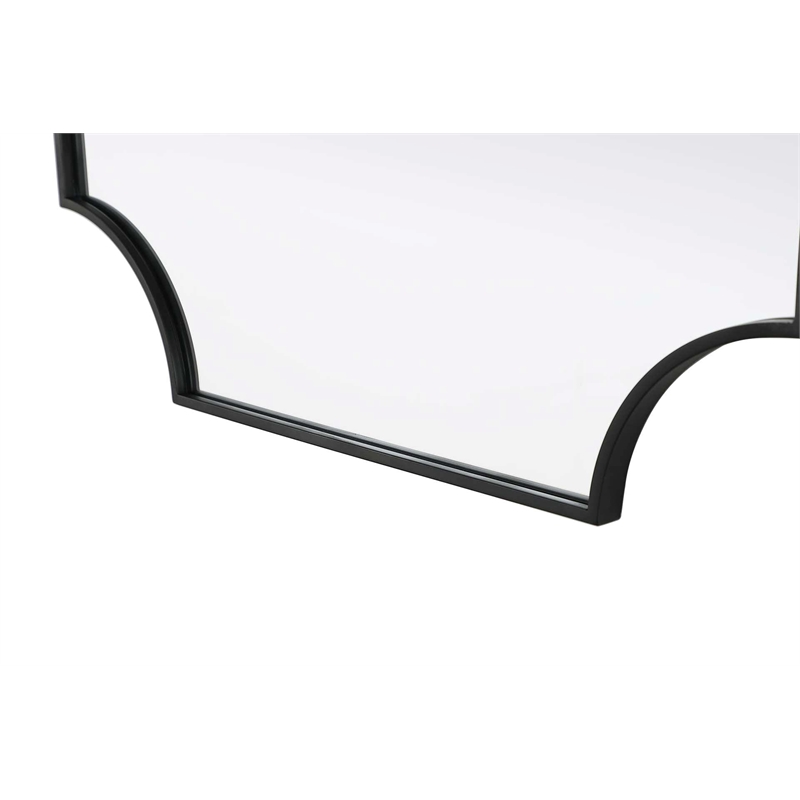 Elegant Kitchen and Bath Notched Metal Mirror 30X36