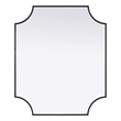 Elegant Kitchen and Bath Notched Metal Mirror 30X36