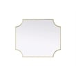 Elegant Kitchen and Bath Notched Metal Mirror 30X36