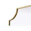 Elegant Kitchen and Bath Notched Metal Mirror 30X36