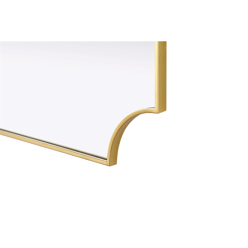 Elegant Kitchen and Bath Notched Metal Mirror 30X36