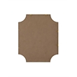 Elegant Kitchen and Bath Notched Metal Mirror 30X36