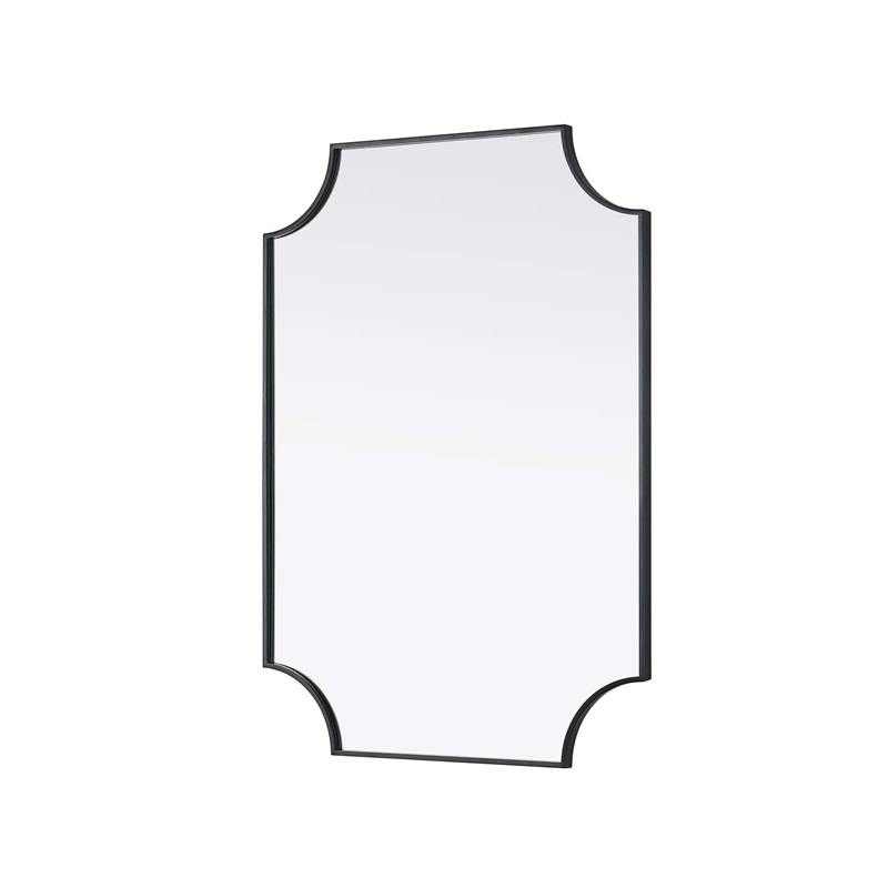 Elegant Kitchen and Bath Notched Metal Mirror 30X42