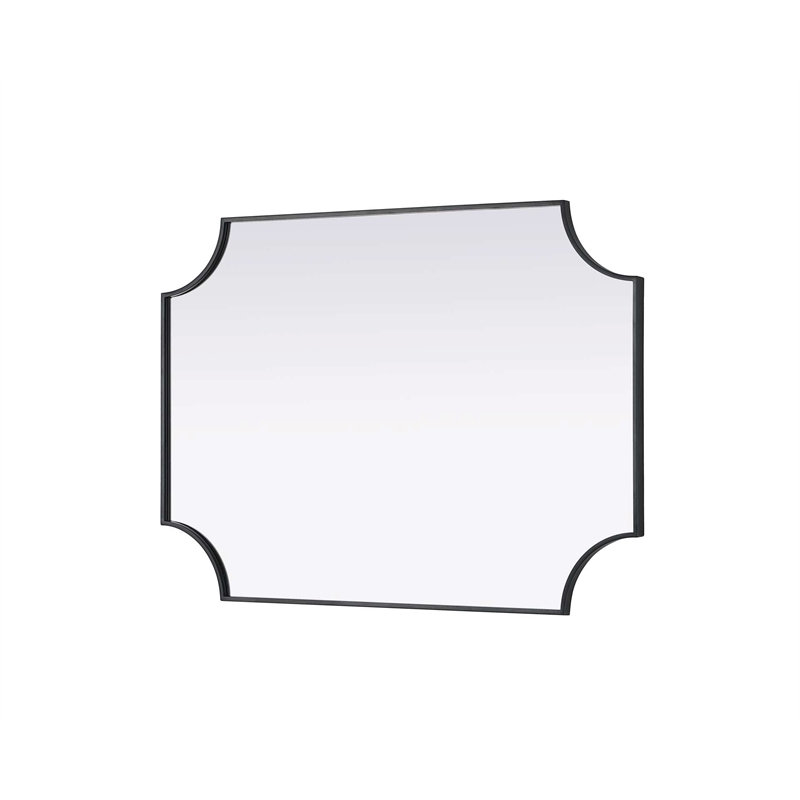 Elegant Kitchen and Bath Notched Metal Mirror 30X42