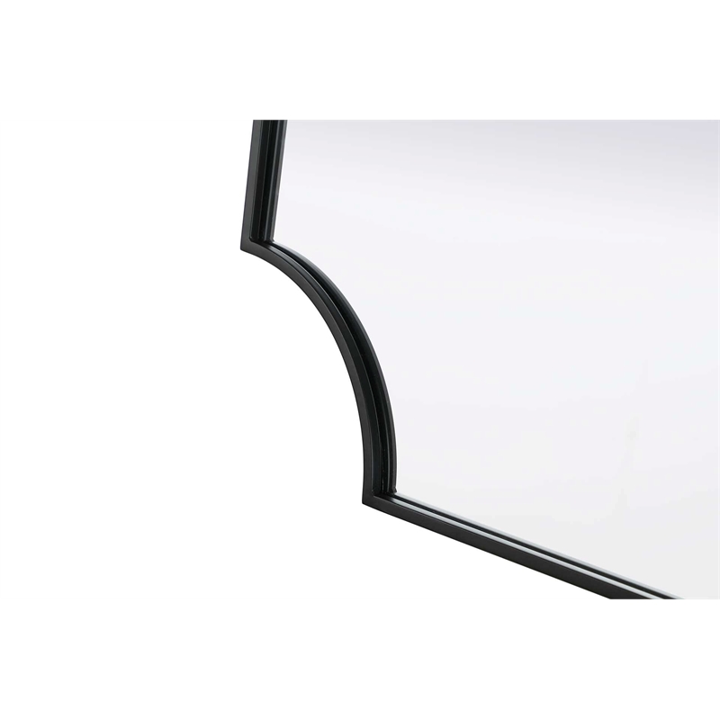 Elegant Kitchen and Bath Notched Metal Mirror 30X42