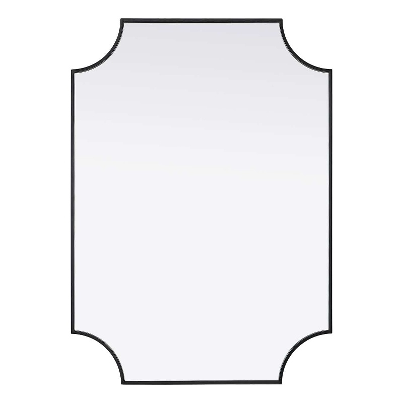 Elegant Kitchen and Bath Notched Metal Mirror 30X42