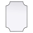 Elegant Kitchen and Bath Notched Metal Mirror 30X42