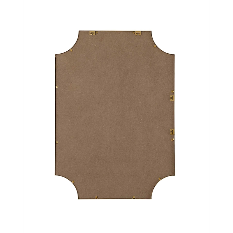 Elegant Kitchen and Bath Notched Metal Mirror 30X42