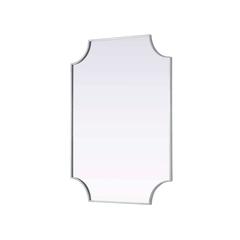 Elegant Kitchen and Bath Notched Metal Mirror 30X42