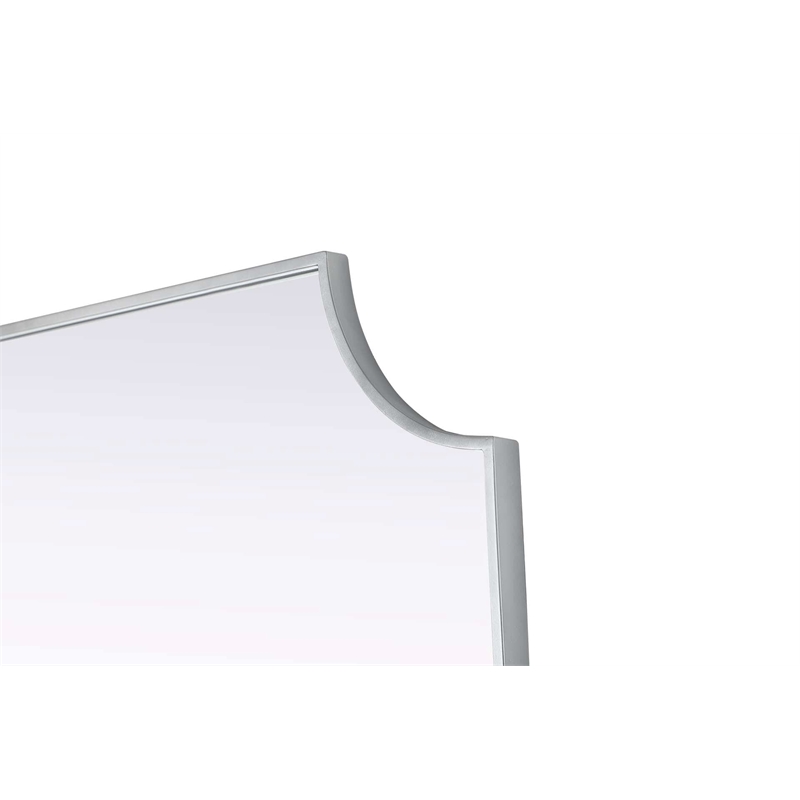 Elegant Kitchen and Bath Notched Metal Mirror 30X42
