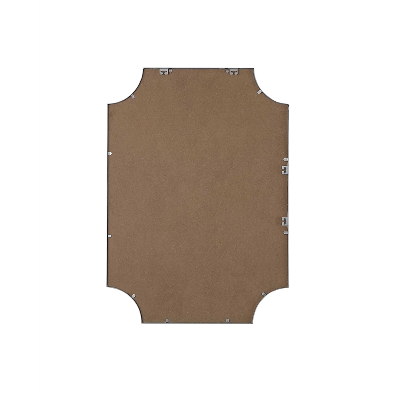 Elegant Kitchen and Bath Notched Metal Mirror 30X42