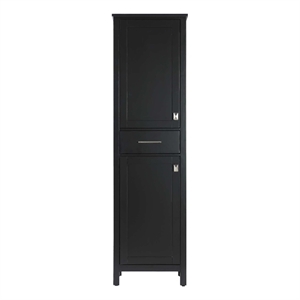 Elegant Kitchen and Bath 20&quot Bath Storage Cabinet in Black