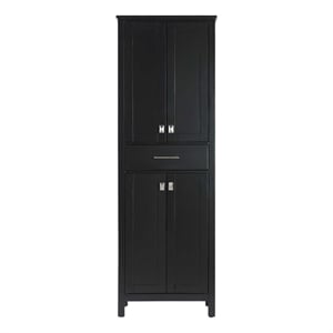 Elegant Kitchen and Bath 24&quot Bath Storage Cabinet in Black