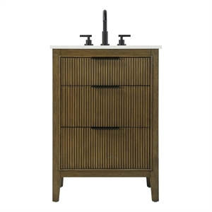 Elegant Kitchen and Bath 24&quot Single Bathroom Vanity in Hazel Oak