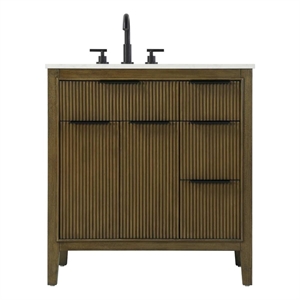 Elegant Kitchen and Bath 32&quot Single Bathroom Vanity in Hazel Oak
