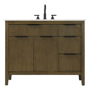 Elegant Kitchen and Bath 42&quot Single Bathroom Vanity in Hazel Oak