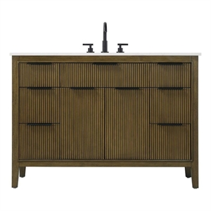 Elegant Kitchen and Bath 48&quot Single Bathroom Vanity in Hazel Oak