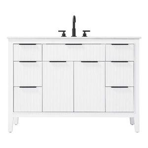 Elegant Kitchen and Bath 48&quot Single Bathroom Vanity in White