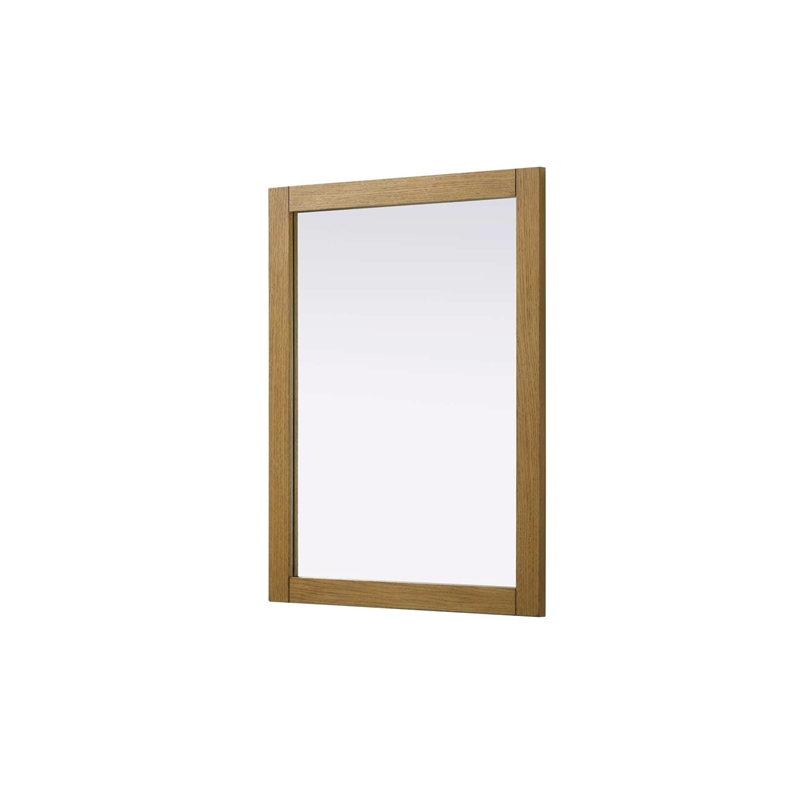 Elegant Kitchen and Bath Noah Rectangle Wood Mirror 27 X 36 in Honey Teak