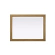 Elegant Kitchen and Bath Noah Rectangle Wood Mirror 27 X 36 in Honey Teak