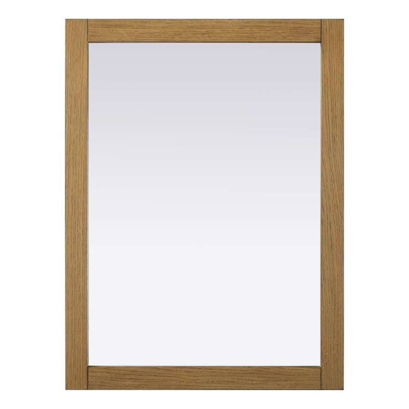Elegant Kitchen and Bath Noah Rectangle Wood Mirror 27 X 36 in Honey Teak
