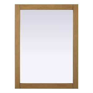 Elegant Kitchen and Bath Noah Rectangle Wood Mirror 27 X 36 in Honey Teak
