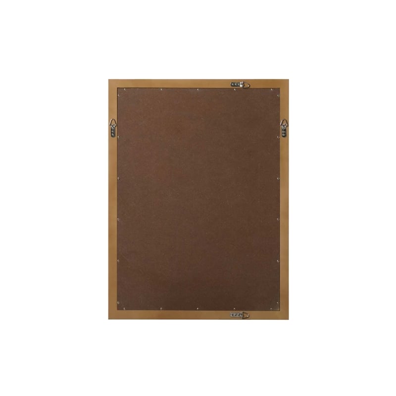 Elegant Kitchen and Bath Noah Rectangle Wood Mirror 27 X 36 in Linen Oak