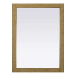 Elegant Kitchen and Bath Noah Rectangle Wood Mirror 27 X 36 in Linen Oak