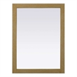 Elegant Kitchen and Bath Noah Rectangle Wood Mirror 27 X 36 in Linen Oak