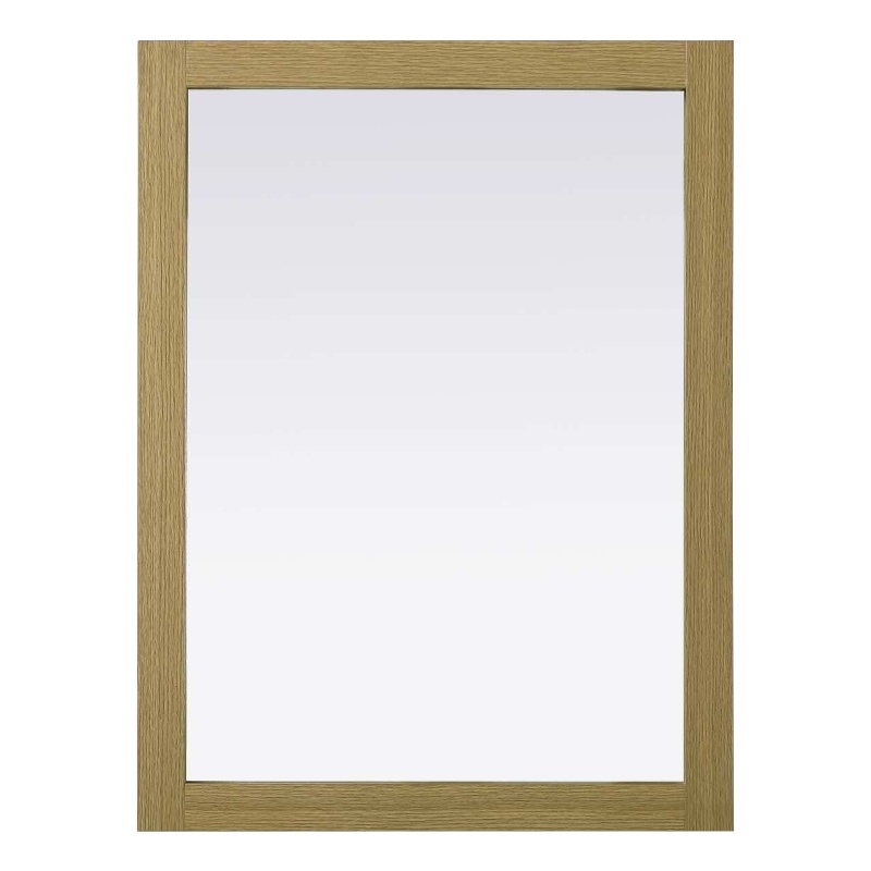 Elegant Kitchen and Bath Noah Rectangle Wood Mirror 27 X 36 in Honey Brown