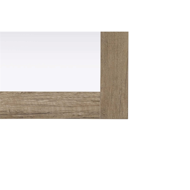 Elegant Kitchen and Bath Noah Rectangle Wood Mirror 27 X 36 in Natural Oak