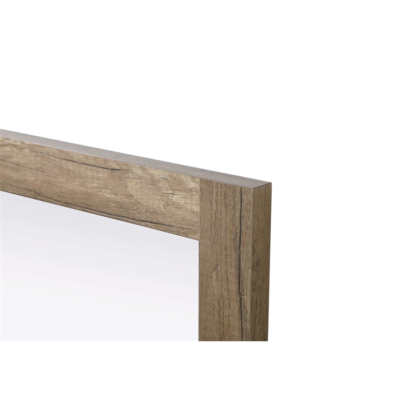 Elegant Kitchen and Bath Noah Rectangle Wood Mirror 27 X 36 in Natural Oak