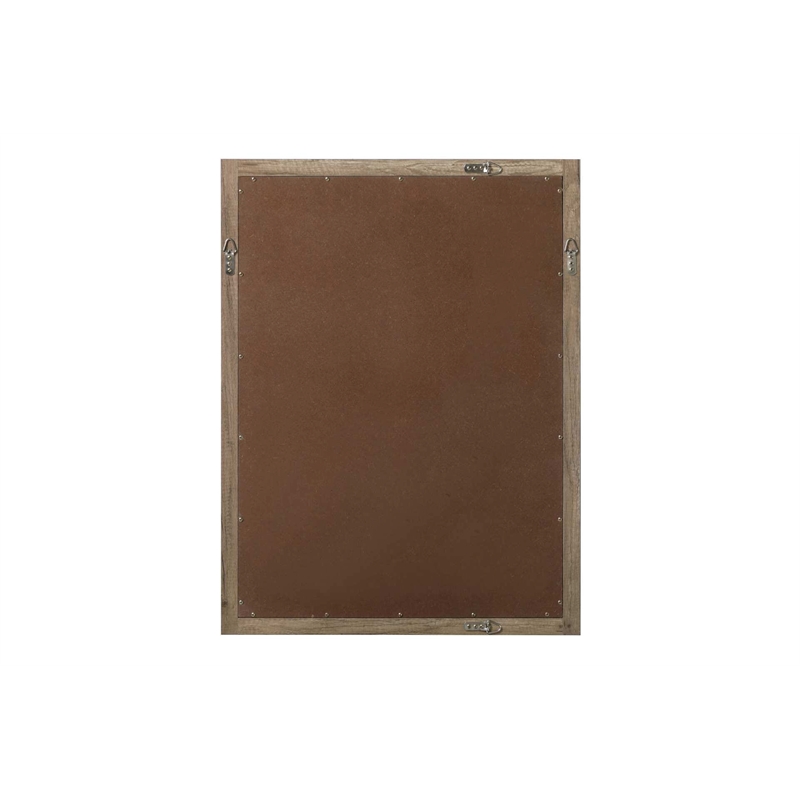 Elegant Kitchen and Bath Noah Rectangle Wood Mirror 27 X 36 in Natural Oak