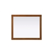 Elegant Kitchen and Bath Noah Rectangle Wood Mirror 30 X 36 in Brandy Walnut