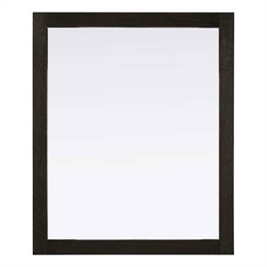 Elegant Kitchen and Bath Noah Rectangle Wood Mirror 30 X 36 in Chocolate Oak