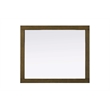Elegant Kitchen and Bath Noah Rectangle Wood Mirror 30 X 36 in Hazel Oak