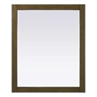 Elegant Kitchen and Bath Noah Rectangle Wood Mirror 30 X 36 in Hazel Oak