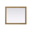 Elegant Kitchen and Bath Noah Rectangle Wood Mirror 30 X 36 in Linen Oak