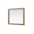 Elegant Kitchen and Bath Noah Rectangle Wood Mirror 30 X 36 in Linen Oak