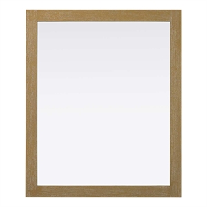 Elegant Kitchen and Bath Noah Rectangle Wood Mirror 30 X 36 in Linen Oak