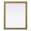 Elegant Kitchen and Bath Noah Rectangle Wood Mirror 30 X 36 in Linen Oak