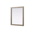 Elegant Kitchen and Bath Noah Rectangle Wood Mirror 30 X 36 in Natural Oak