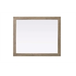 Elegant Kitchen and Bath Noah Rectangle Wood Mirror 30 X 36 in Natural Oak