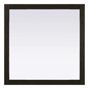 Elegant Kitchen and Bath Noah Square Wood Mirror 36 X 36 in Chocolate Oak