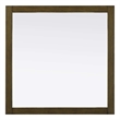 Elegant Kitchen and Bath Noah Square Wood Mirror 36 X 36 in Hazel Oak