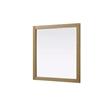 Elegant Kitchen and Bath Noah Square Wood Mirror 36 X 36 in Linen Oak