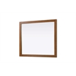 Elegant Kitchen and Bath Noah Rectangle Wood Mirror 42 X 36 in Brandy Walnut