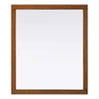 Elegant Kitchen and Bath Noah Rectangle Wood Mirror 42 X 36 in Brandy Walnut