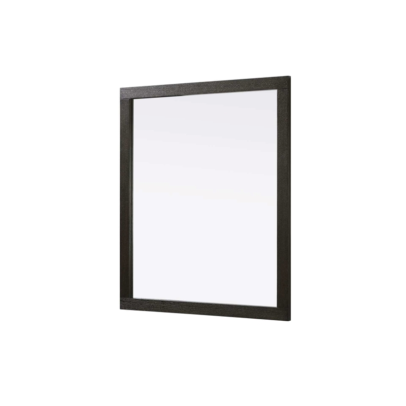 Elegant Kitchen and Bath Noah Rectangle Wood Mirror 42 X 36 in Chocolate Oak