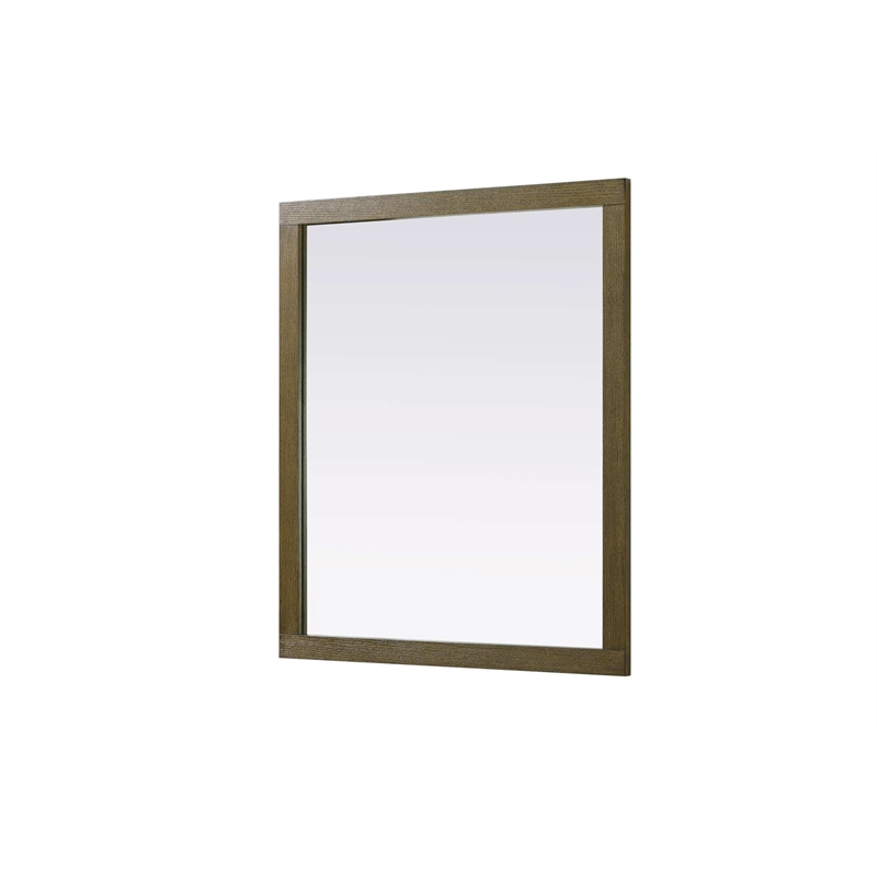 Elegant Kitchen and Bath Noah Rectangle Wood Mirror 42 X 36 in Hazel Oak